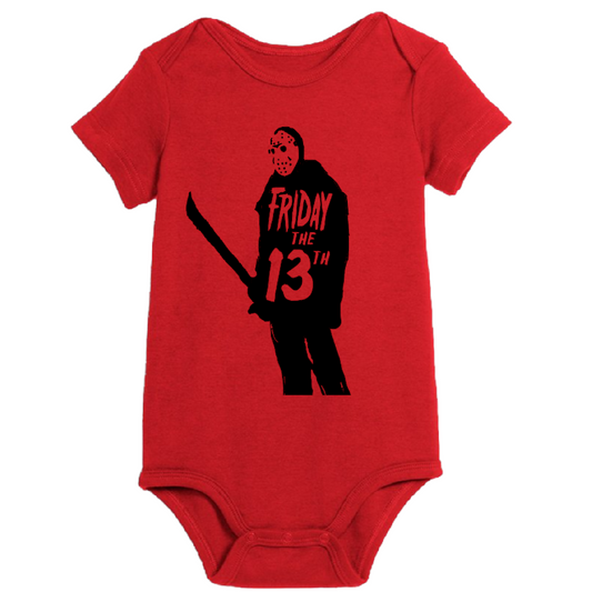 Jason Vorhees Friday the 13th Childrens Bodysuit Newborn 24 Months Horror Halloween