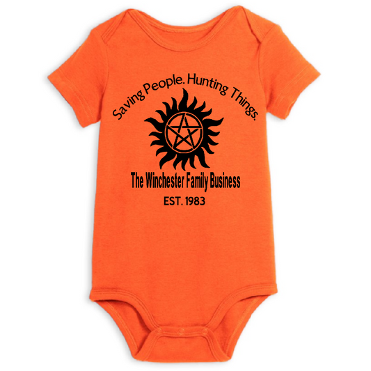 Supernatural Winchester Childrens Bodysuit Newborn 24 Months Horror Halloween