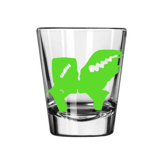 Bride Frankenstein Universal Monsters Shot Glass Barware Horror Halloween Metaphysical