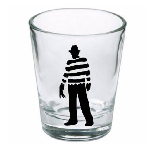 Freddy Krueger Nightmare Elm Street Shot Glass Barware Horror Halloween Metaphysical
