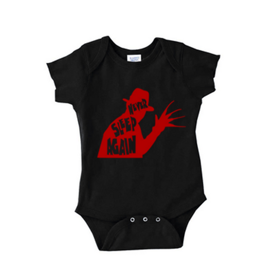 Freddy Krueger Nightmare Elm Street Childrens Bodysuit Newborn 24 Months Horror Halloween