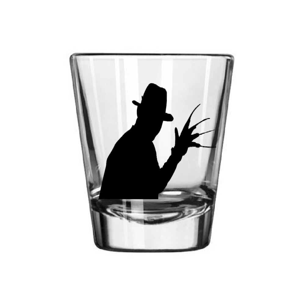 Freddy Krueger Nightmare Elm Street Shot Glass Barware Horror Halloween Metaphysical