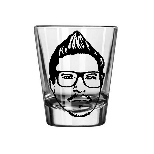 Zak Bagans Ghost Adventures Shot Glass Barware Horror Halloween Metaphysical