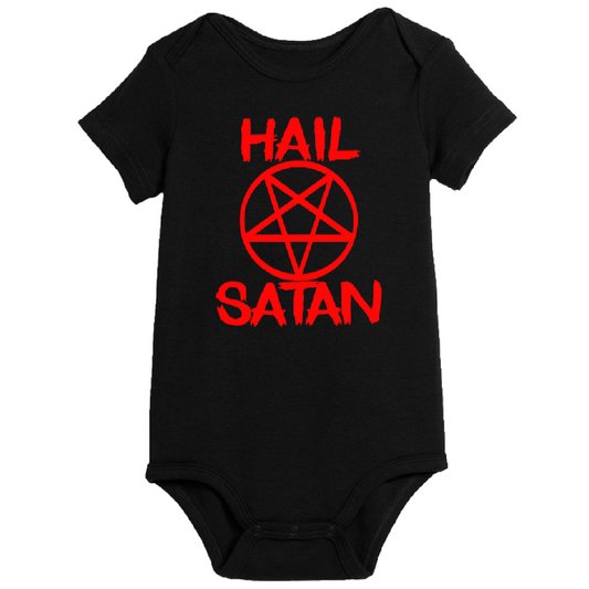 Hail Satan Childrens Bodysuit Newborn 24 Months Horror Halloween
