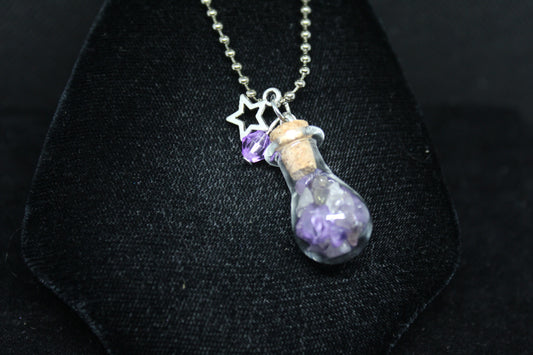 Amethyst Star Keychain Charm Zipper Pull Crystal Witch Witchy Jewelry Witchcraft Metaphysical