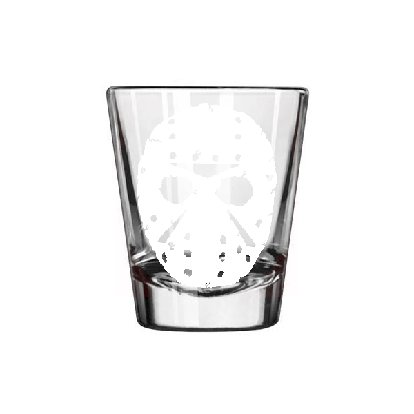 Jason Vorhees Friday the 13th Shot Glass Barware Horror Halloween Metaphysical