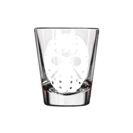 Jason Vorhees Friday the 13th Shot Glass Barware Horror Halloween Metaphysical