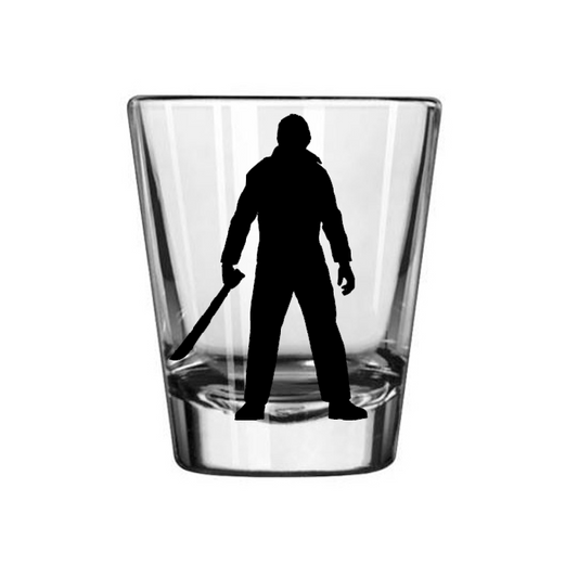 Jason Vorhees Friday the 13th Shot Glass Barware Horror Halloween Metaphysical