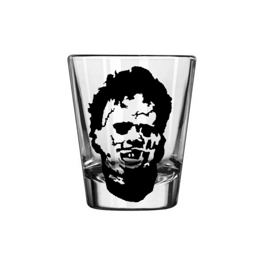 Leatherface Texas Chainsaw Massacre Shot Glass Barware Horror Halloween Metaphysical