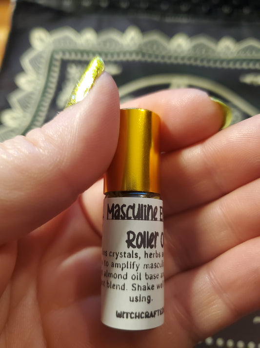 Masculine Energy Roller Oil Perfume Holistic Health Beauty Small