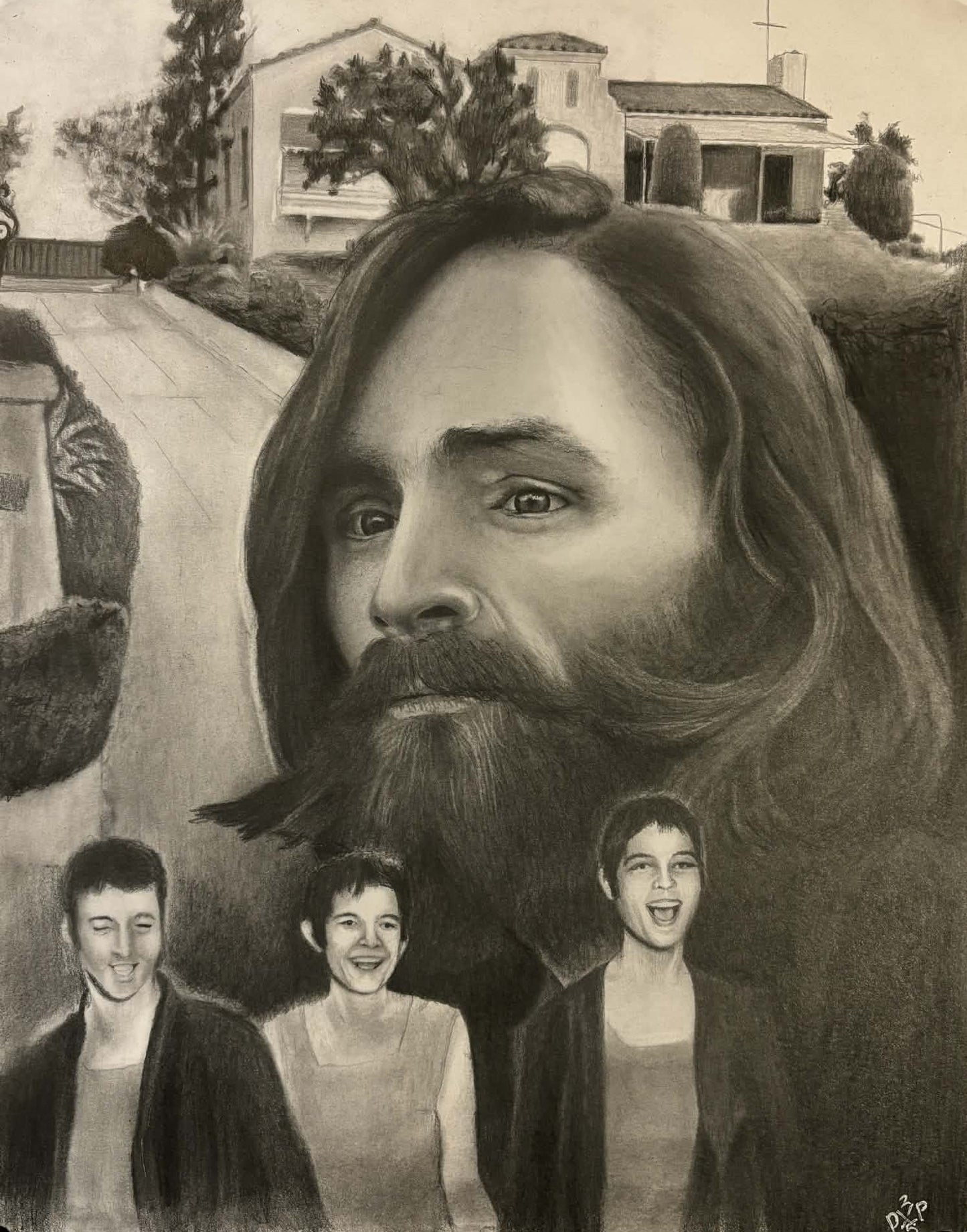 Charles Manson Art Print True Crime Serial Killer Wall Hanging Home Decor