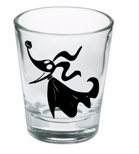 Zero Nightmare Before Christmas Shot Glass Barware Horror Halloween Metaphysical
