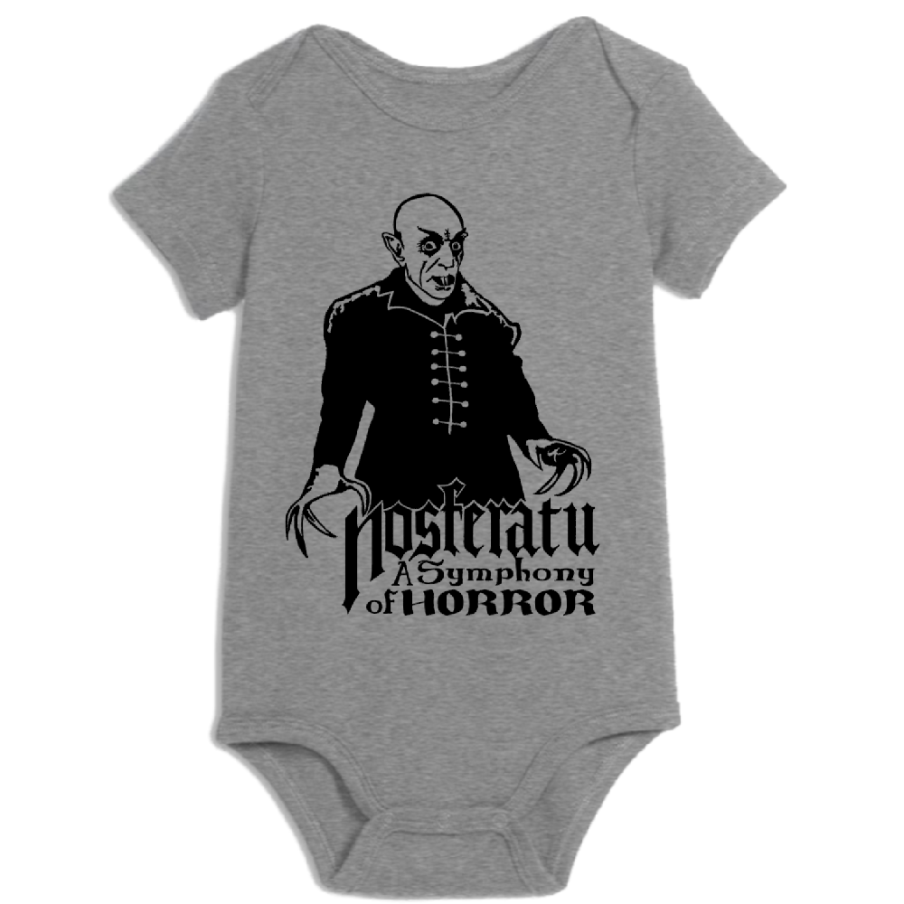 Nosferatu Universal Monsters Childrens Bodysuit Newborn 24 Months Horror Halloween