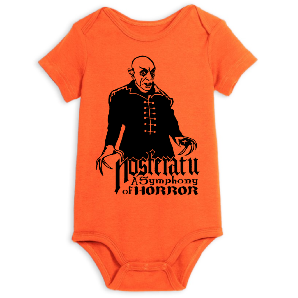 Nosferatu Universal Monsters Childrens Bodysuit Newborn 24 Months Horror Halloween