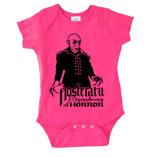 Nosferatu Universal Monsters Childrens Bodysuit Newborn 24 Months Horror Halloween