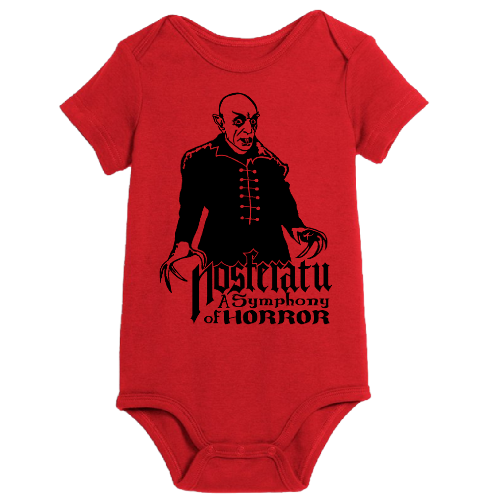 Nosferatu Universal Monsters Childrens Bodysuit Newborn 24 Months Horror Halloween