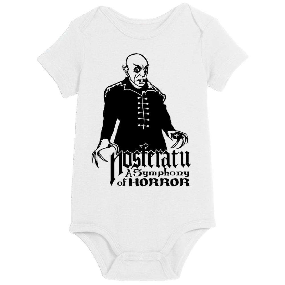Nosferatu Universal Monsters Childrens Bodysuit Newborn 24 Months Horror Halloween