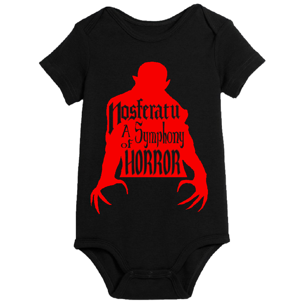 Nosferatu Universal Monsters Childrens Bodysuit Newborn 24 Months Horror Halloween