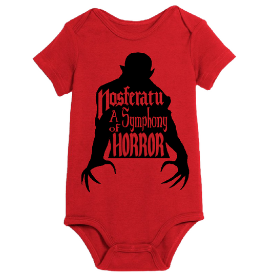 Nosferatu Universal Monsters Childrens Bodysuit Newborn 24 Months Horror Halloween
