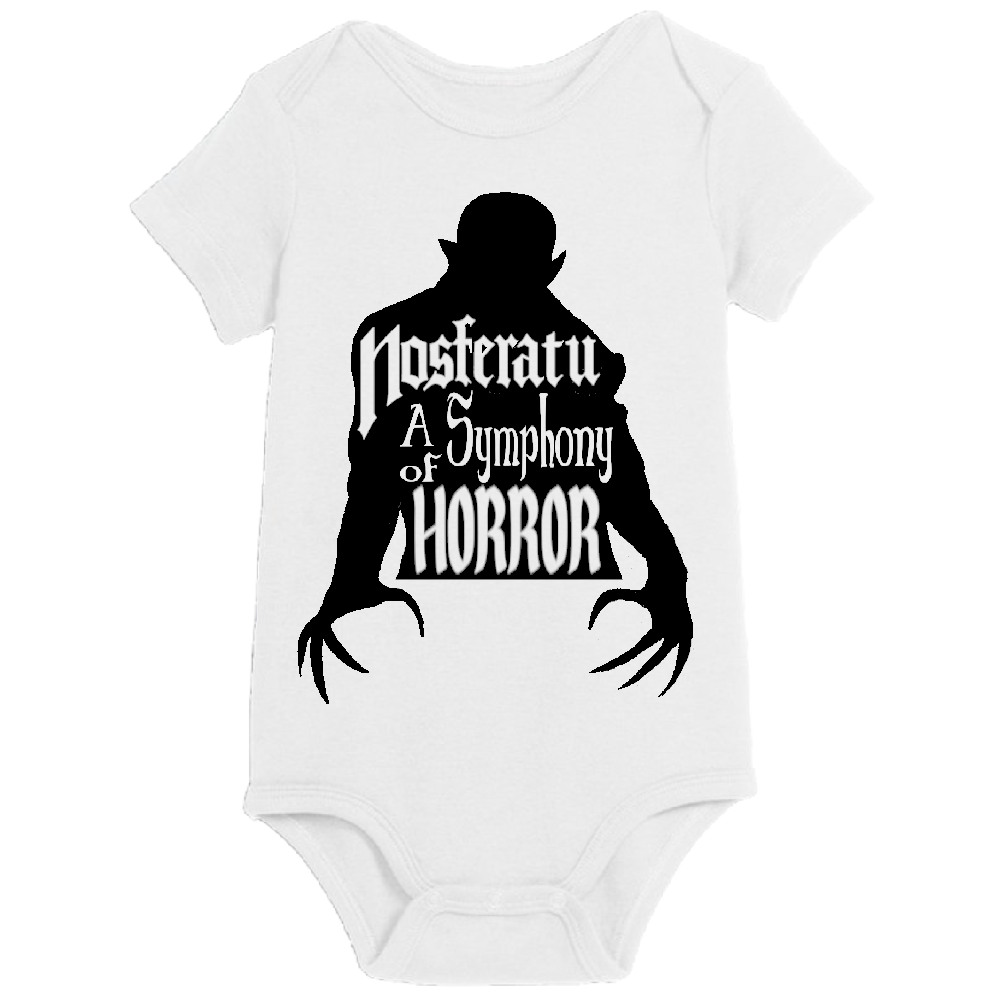 Nosferatu Universal Monsters Childrens Bodysuit Newborn 24 Months Horror Halloween