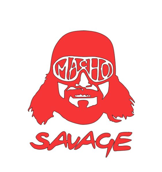 Macho Man Randy Savage Vinyl Decal Sticker Halloween Horror Wrestling