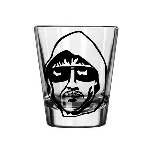 Unabomber True Crime Shot Glass Barware Horror Halloween Metaphysical