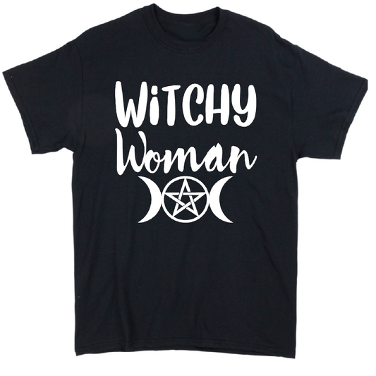 Witchy Woman Unisex Shirt Tee Horror Halloween Metaphysical