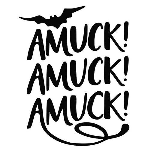 Amuck Hocus Pocus Witch Vinyl Decal Sticker Halloween Horror Metaphysical