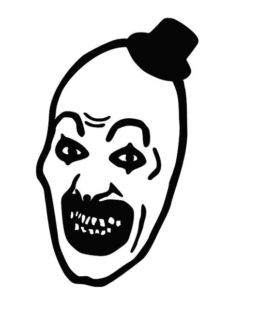 Art the Clown Terrifier Vinyl Decal Sticker Halloween Horror Metaphysical