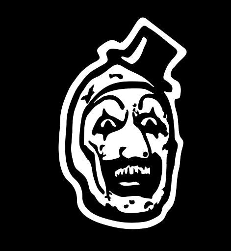 Art the Clown Terrifier Vinyl Decal Sticker Halloween Horror Metaphysical