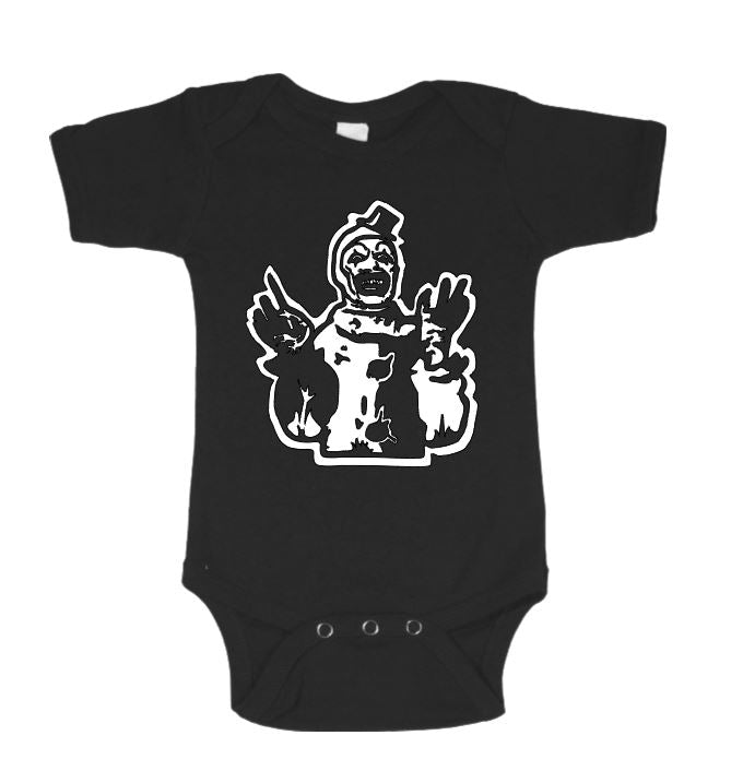 Terrifier Art the Clown Childrens Bodysuit Newborn 24 Months Horror Halloween