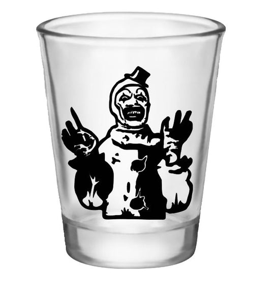Art the Clown Terrifier Shot Glass Barware Horror Halloween Metaphysical
