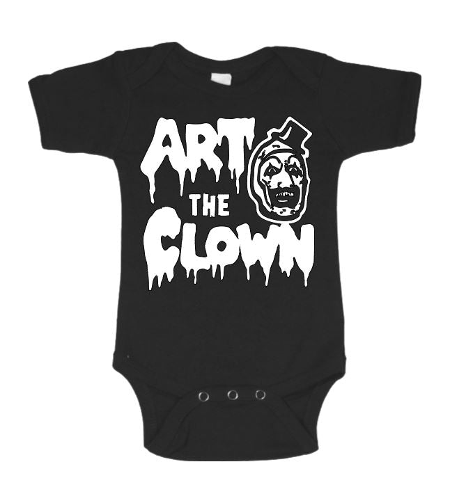 Terrifier Art the Clown Childrens Bodysuit Newborn 24 Months Horror Halloween