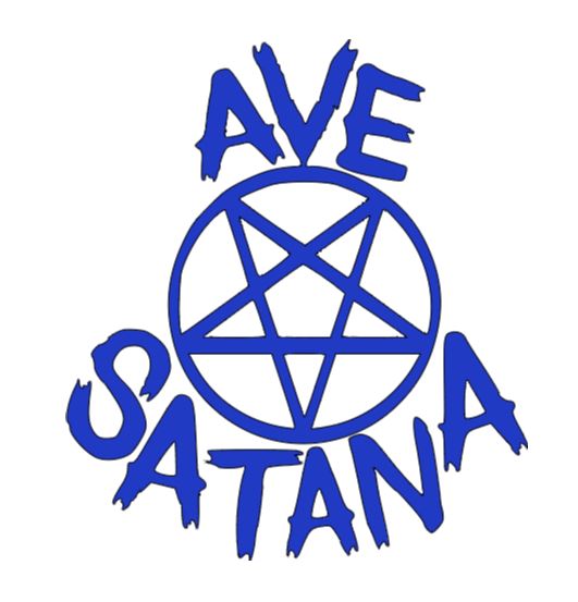 Ave Santana Hail Satan Vinyl Decal Sticker Halloween Horror Metaphysical