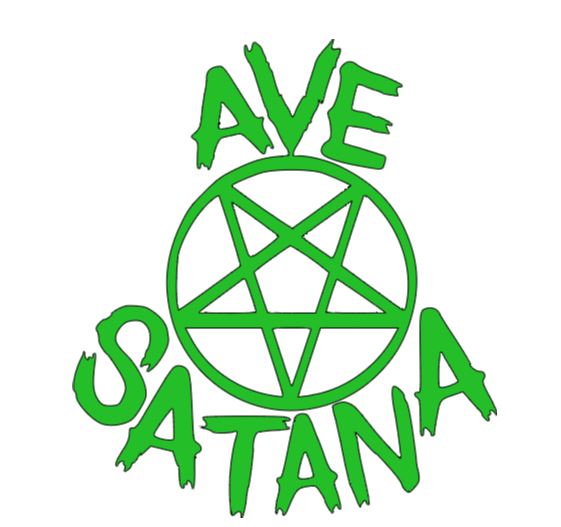 Ave Santana Hail Satan Vinyl Decal Sticker Halloween Horror Metaphysical