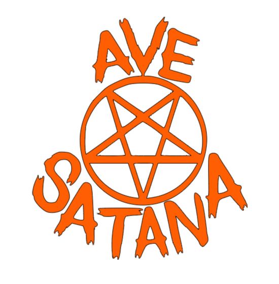Ave Santana Hail Satan Vinyl Decal Sticker Halloween Horror Metaphysical