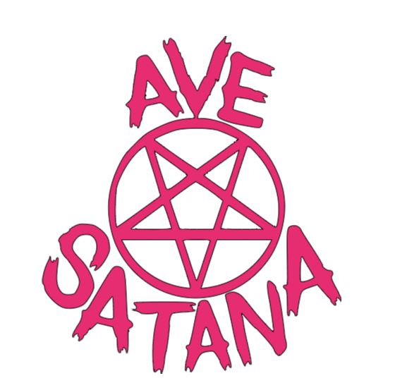 Ave Santana Hail Satan Vinyl Decal Sticker Halloween Horror Metaphysical