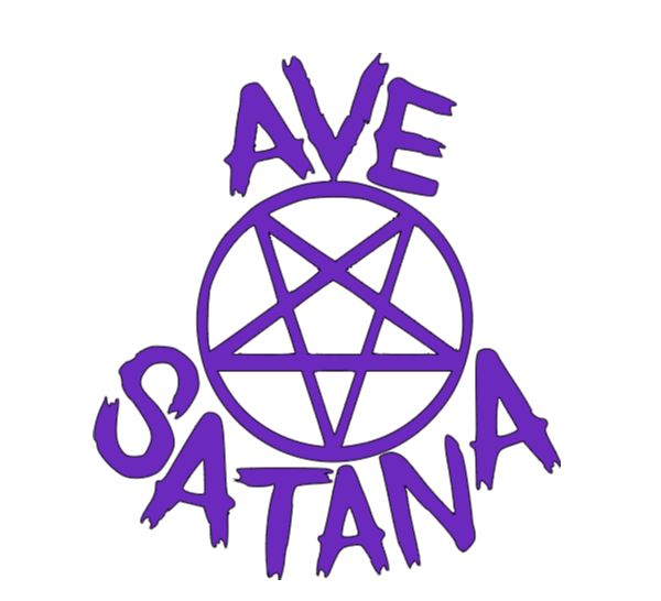 Ave Santana Hail Satan Vinyl Decal Sticker Halloween Horror Metaphysical