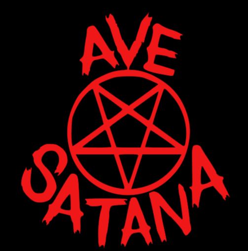 Ave Santana Hail Satan Vinyl Decal Sticker Halloween Horror Metaphysical