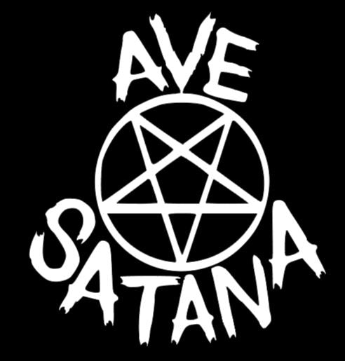 Ave Santana Hail Satan Vinyl Decal Sticker Halloween Horror Metaphysical