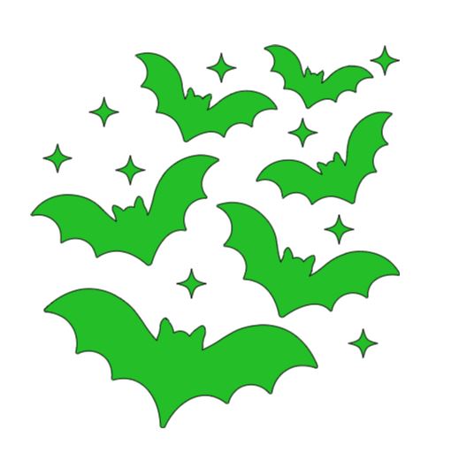 Group of Bats Vinyl Decal Sticker Halloween Horror Metaphysical Witchy