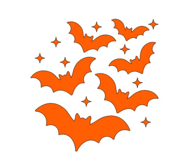 Group of Bats Vinyl Decal Sticker Halloween Horror Metaphysical Witchy