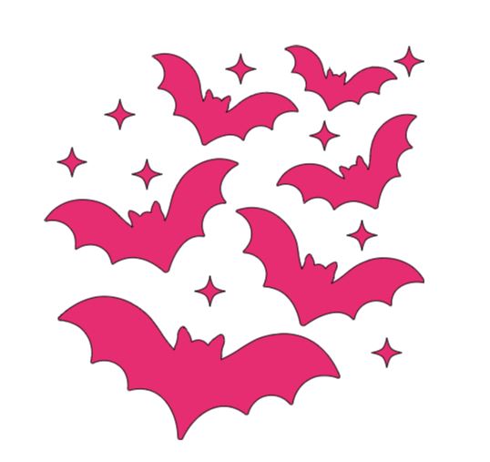 Group of Bats Vinyl Decal Sticker Halloween Horror Metaphysical Witchy