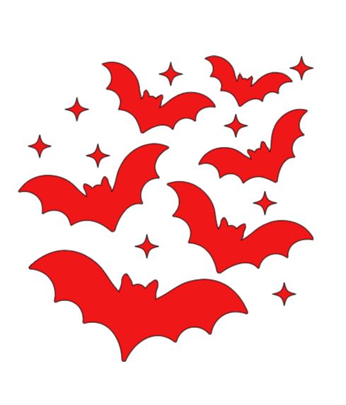Group of Bats Vinyl Decal Sticker Halloween Horror Metaphysical Witchy