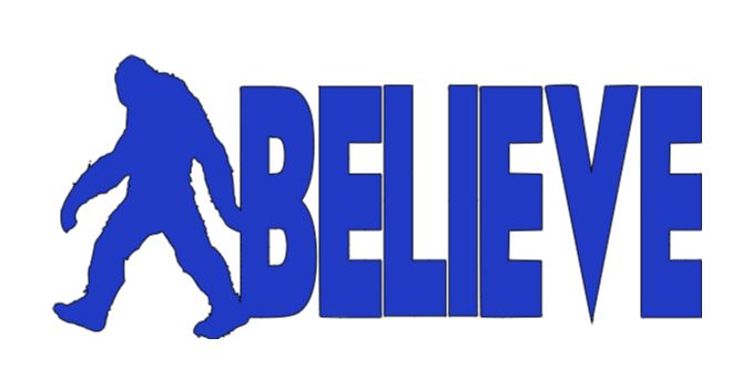 Bigfoot Believe Cryptid Vinyl Decal Sticker Halloween Horror Metaphysical