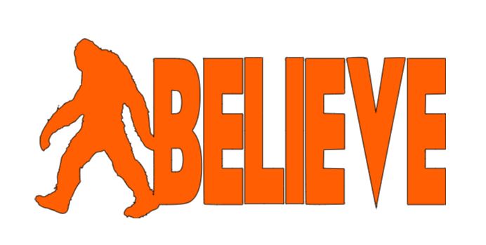 Bigfoot Believe Cryptid Vinyl Decal Sticker Halloween Horror Metaphysical
