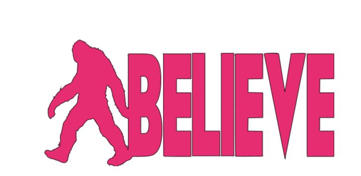 Bigfoot Believe Cryptid Vinyl Decal Sticker Halloween Horror Metaphysical