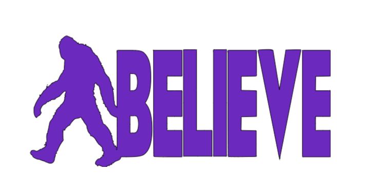 Bigfoot Believe Cryptid Vinyl Decal Sticker Halloween Horror Metaphysical