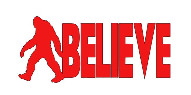 Bigfoot Believe Cryptid Vinyl Decal Sticker Halloween Horror Metaphysical