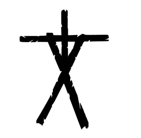 Blair Witch Project Cross Vinyl Decal Sticker Halloween Horror